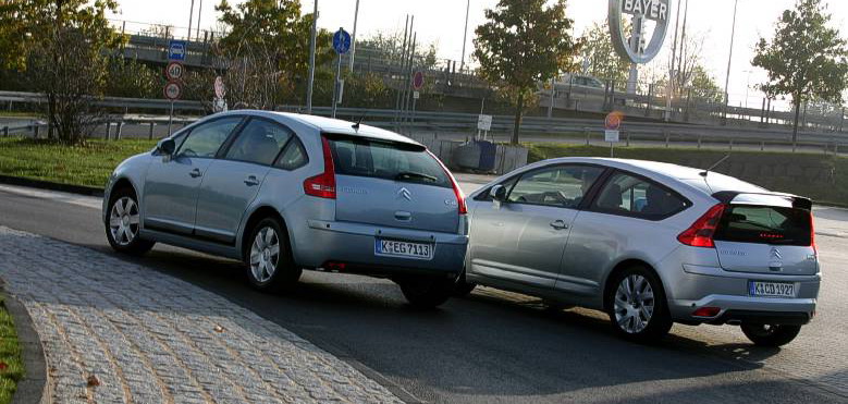 Citroën C4 - Comparaison versions berline et coupé